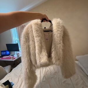Target Cream Fur Teddy Jacket